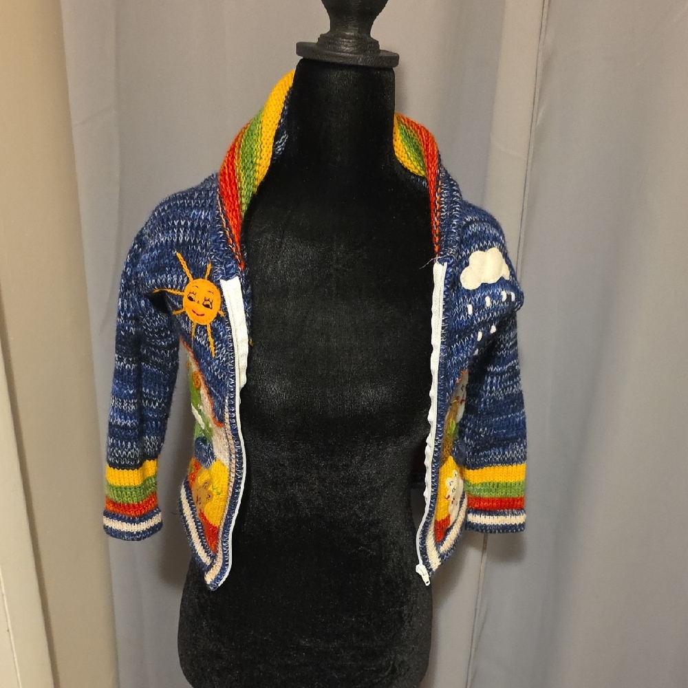 Colorful Kids Knit Jacket